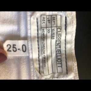 Current Elliott “The Fling” white ripped jean